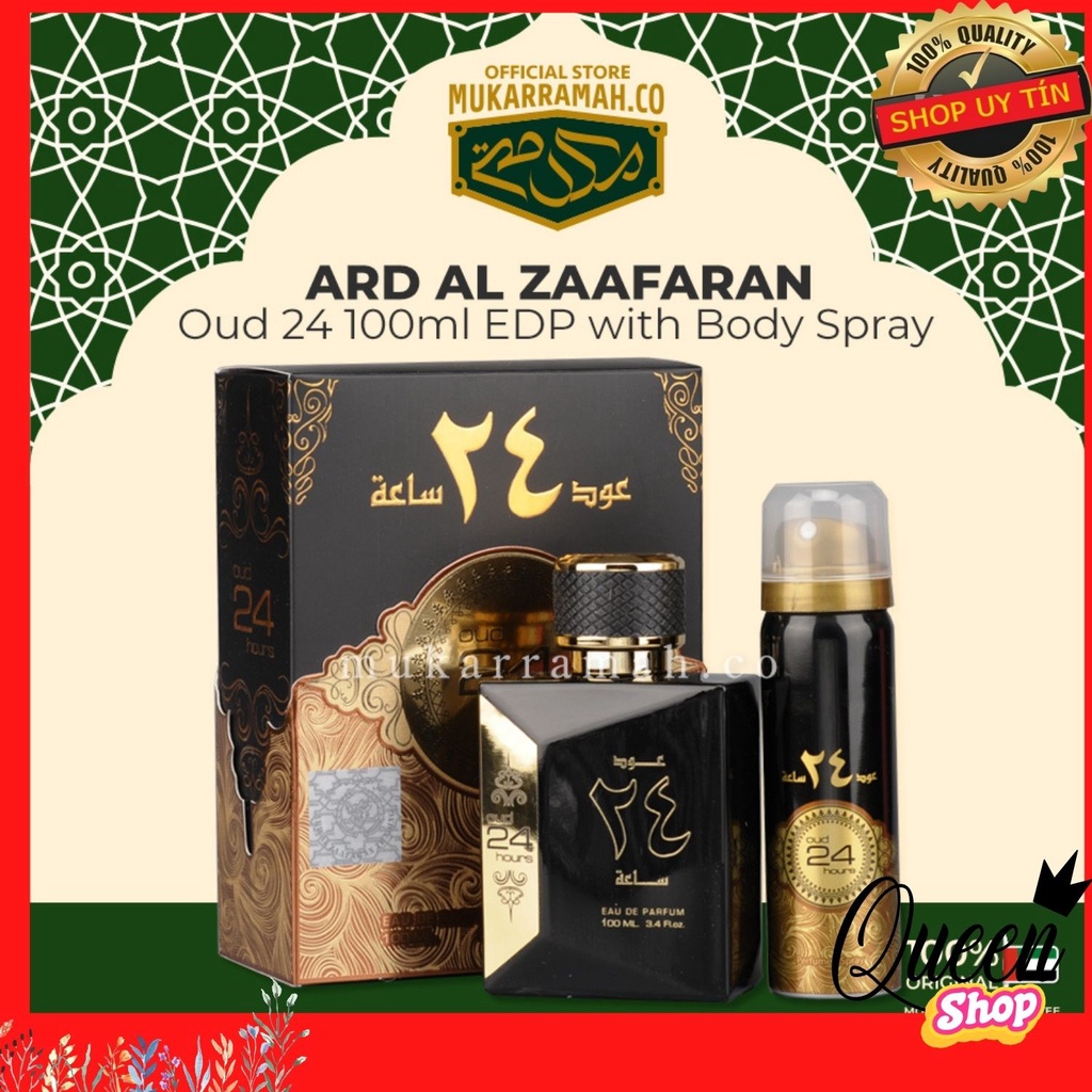 QUÀ TẶNG 50K| NƯỚC HOA DUBAI OUD 24 HOUR UNISEX -Tone nam Ngọt nhẹ- hương Gỗ