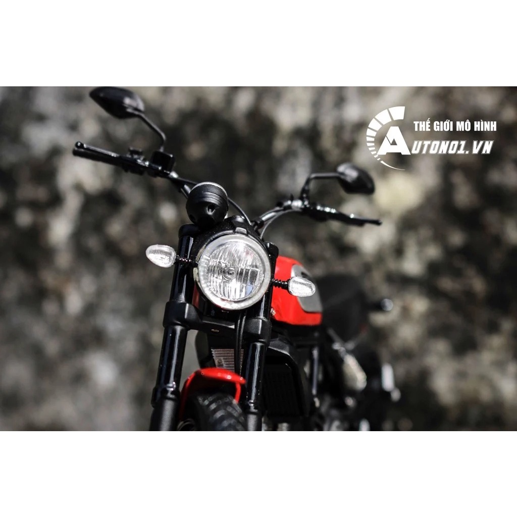 Mô hình xe cao cấp Ducati Scrambler Classic 803cc 2015 Red 1:12 Tsm Model 7260