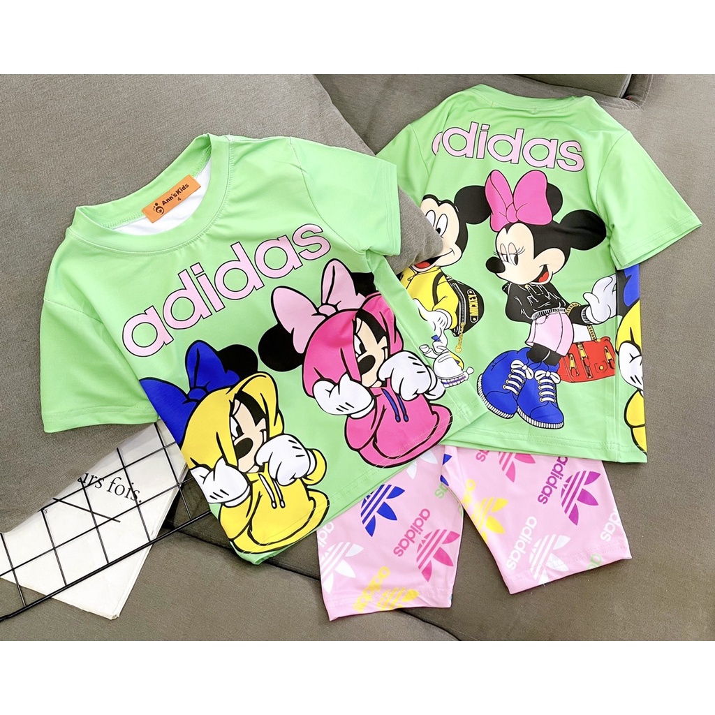 [41-62kg] Đồ bộ ngố mẹ và bé vải thun lạnh Jennie kids J503