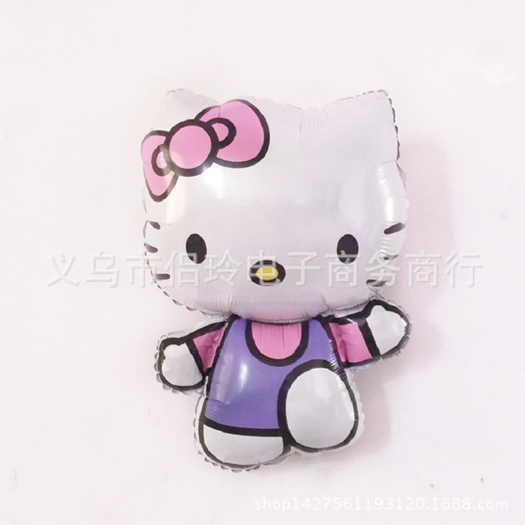 Bong bóng lá nhôm hình nhân vật hoạt hình Hello Kitty trang trí tiệc sinh nhật cỡ lớn/vừa