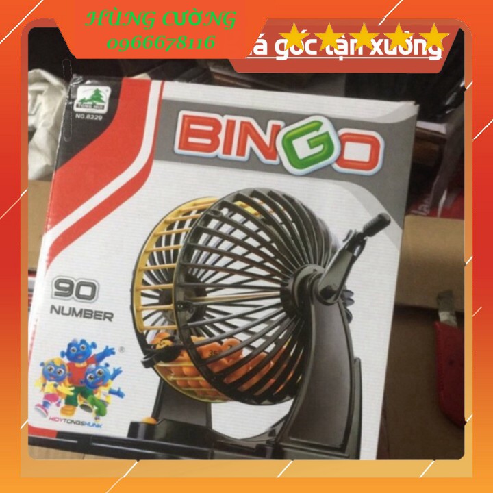 Bộ lồng quay xổ số, loto 90 số 48 tờ dò