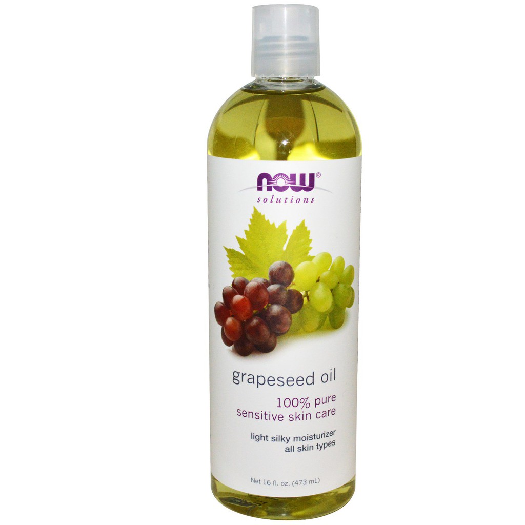 Tinh dầu hạt nho NOW SOLUTION - 118ML Grape Seed Oil