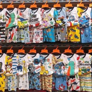 Combo  sét bộ cotton hè cho bé
