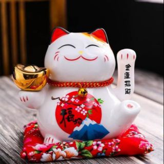 Mèo thần tài vẫy tay 16cm . may mắn . tài lộc