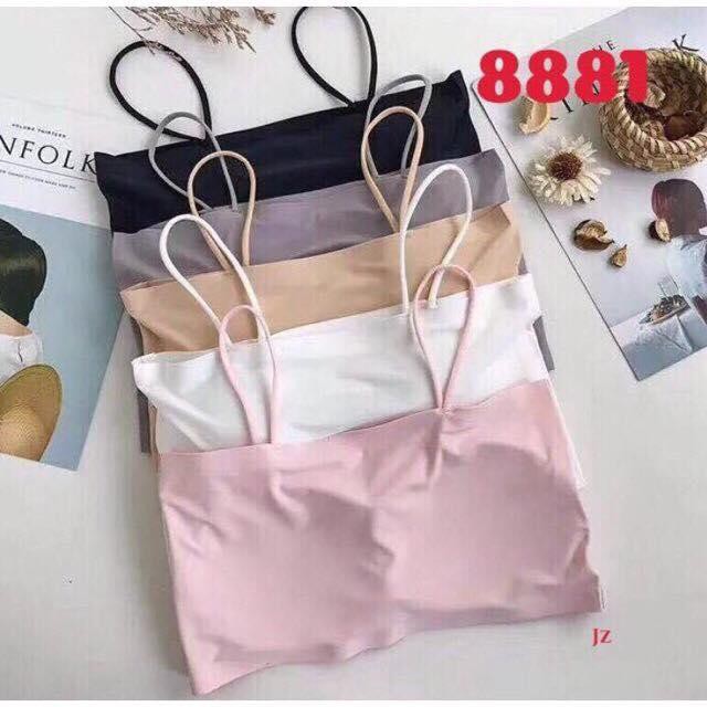 ❣️Tặng Quà❣️Áo Bra Quây Trơn 2 Dây Chất Thun Lạnh