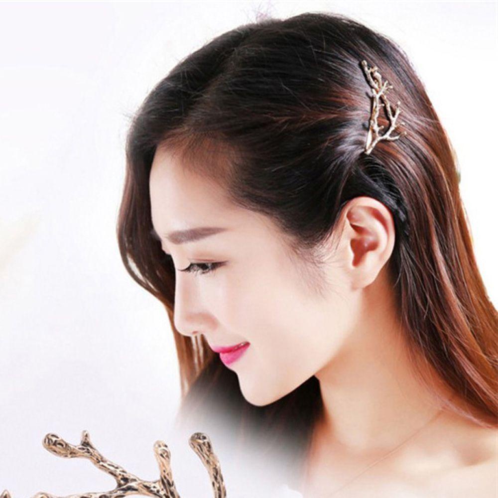 Bộ 2 Kẹp Tóc Hình Hoa Lá Xinh Xắn Cho Bé Gái