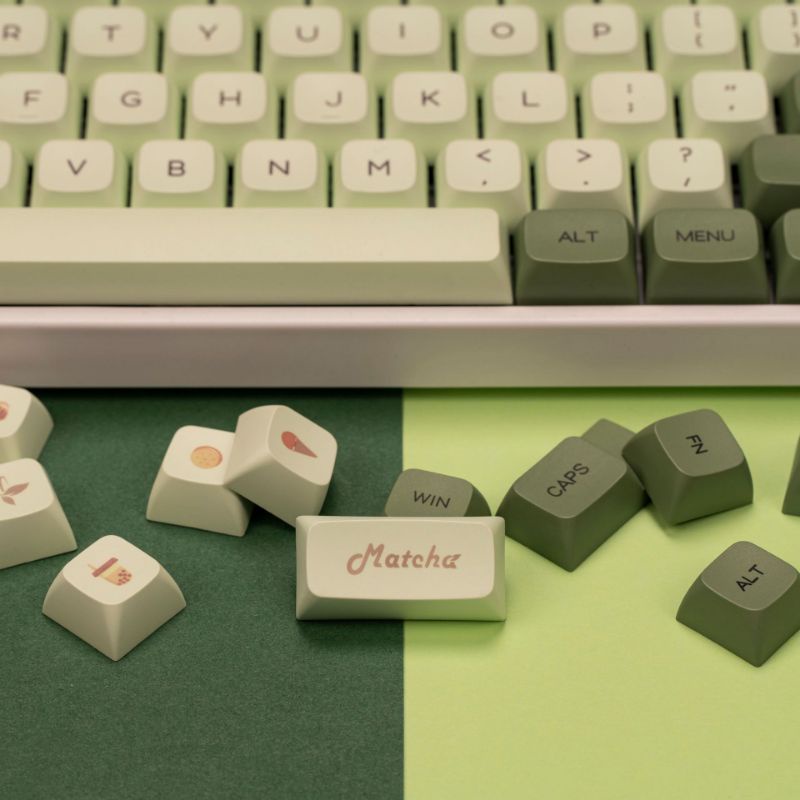 Keycap PBT - XDA / Cherry Matcha 124 nút dành cho phím cơ