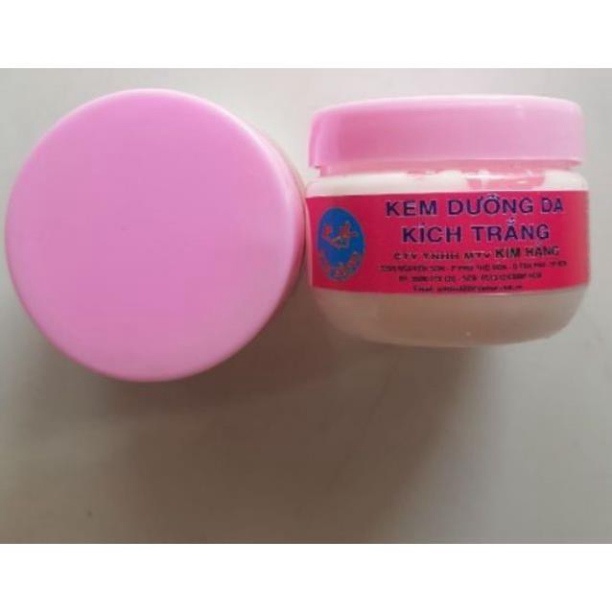 Kem kích trắng nắp hồng