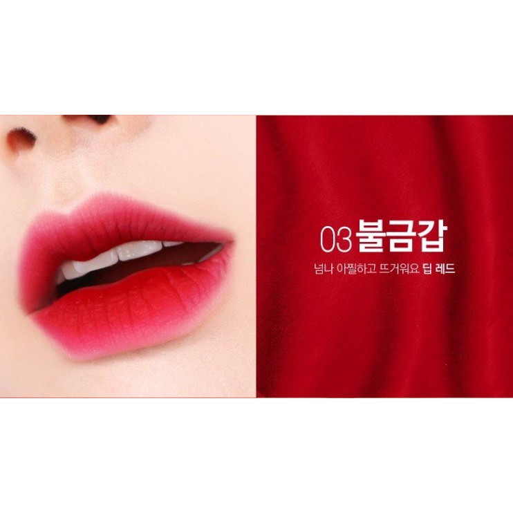 Son Kem Lì Bbia Last Velvet Lip Tint - 03 Extra Red 5g