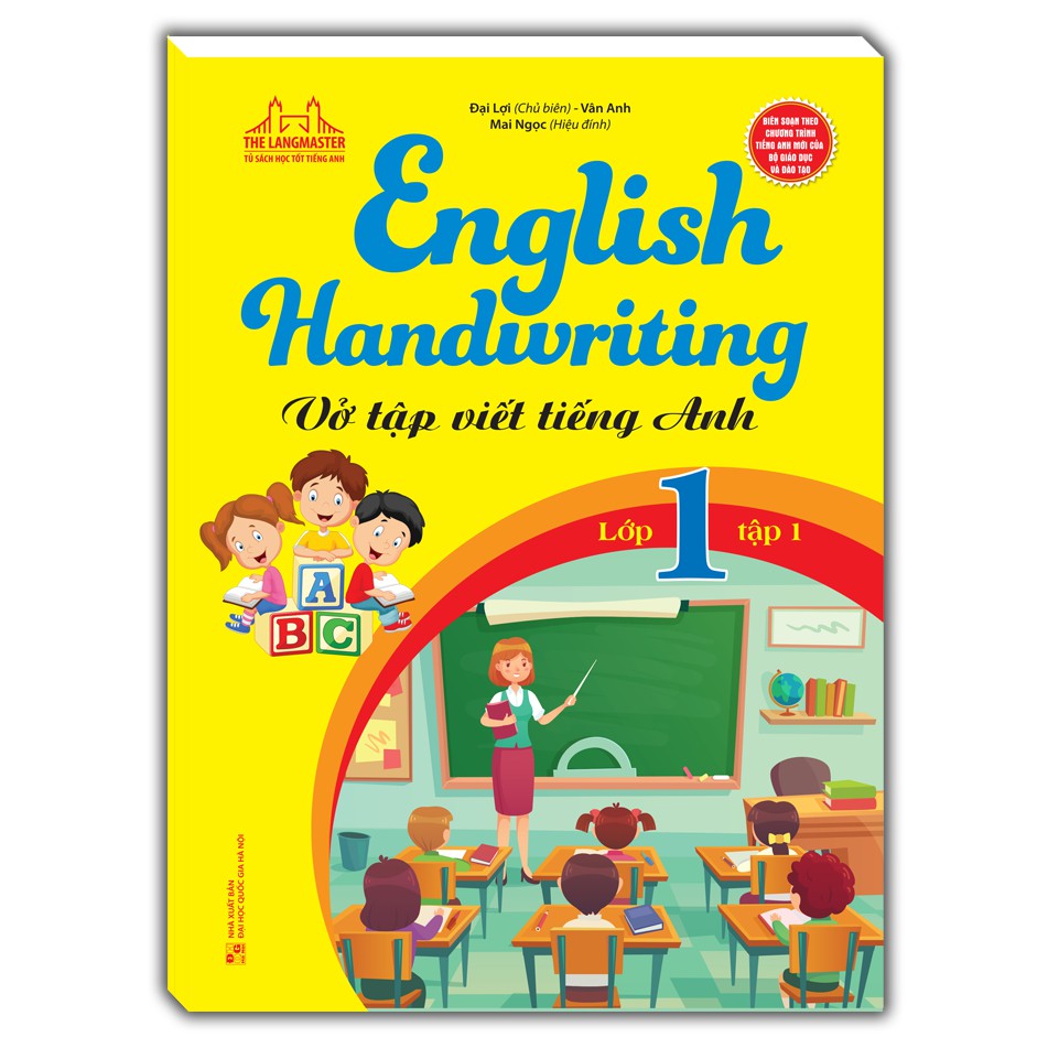 Sách - Combo English Handwriting - Vở tập viết tiếng anh lớp 1 (2 cuốn)