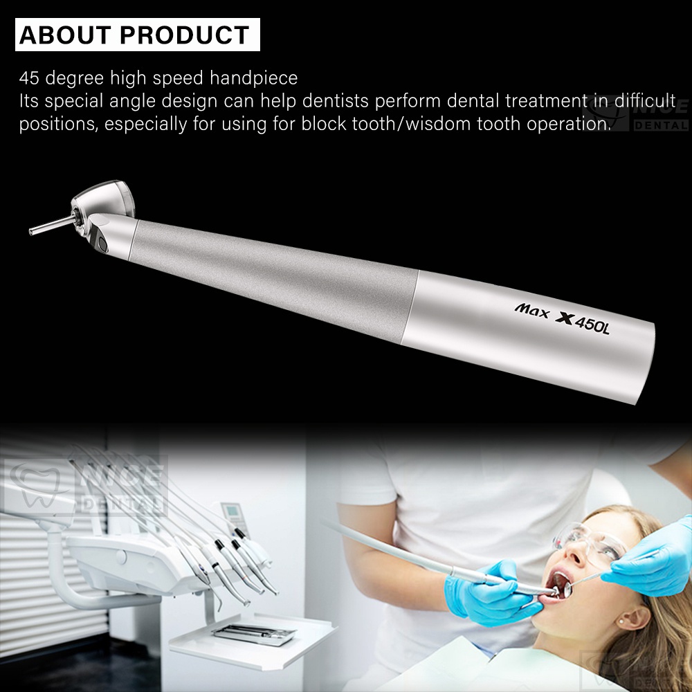 Đầu Nối Tua Bin Chữ K Tốc Độ Cao Bằng Thép Không Gỉ Chuyên Dụng Cho Nha Khoa