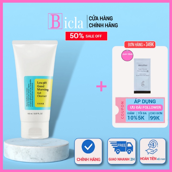 Sữa rửa mặt Cosrx Low pH Good Morning Gel Cleanser 150ml