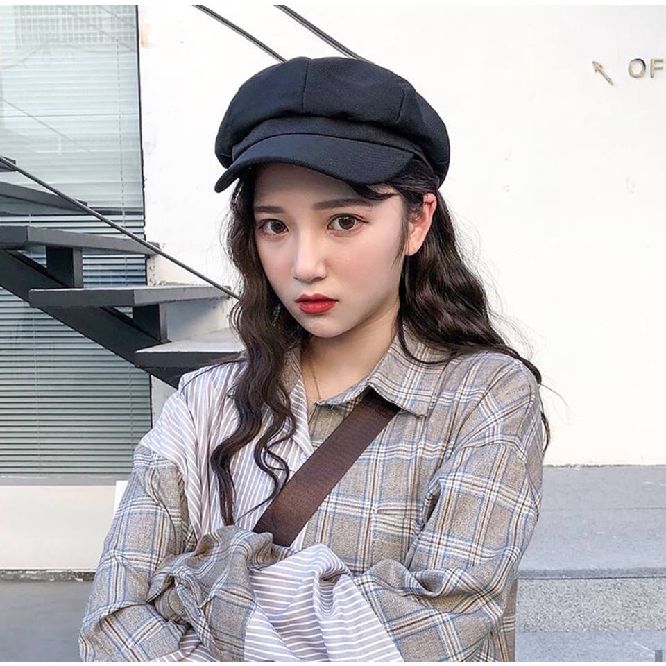 Mũ Nồi Beret Style Hàn Quốc Trơn Phối Đồ Xinh Hè Năng Động Key4 Lab