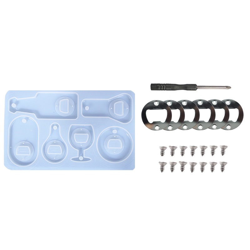 Khuôn silicone làm móc khóa/ mở nắp chai rượu/ bia DIY