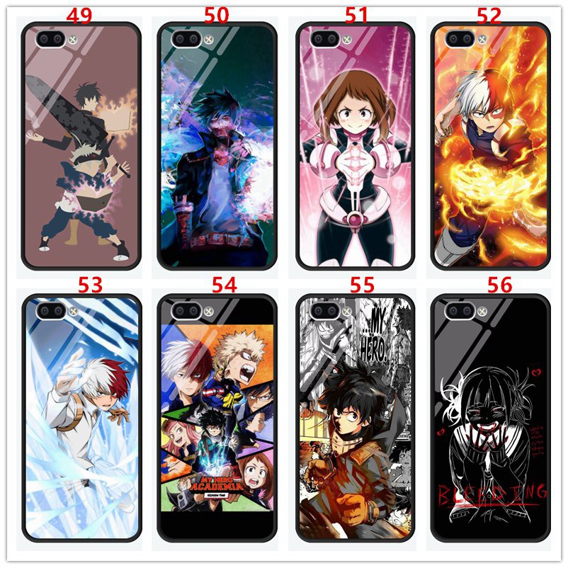 Ốp Điện Thoại Kính Cường Lực In Hình anime my hero Academy Cho redmi note 10 / redmi note 10 pro