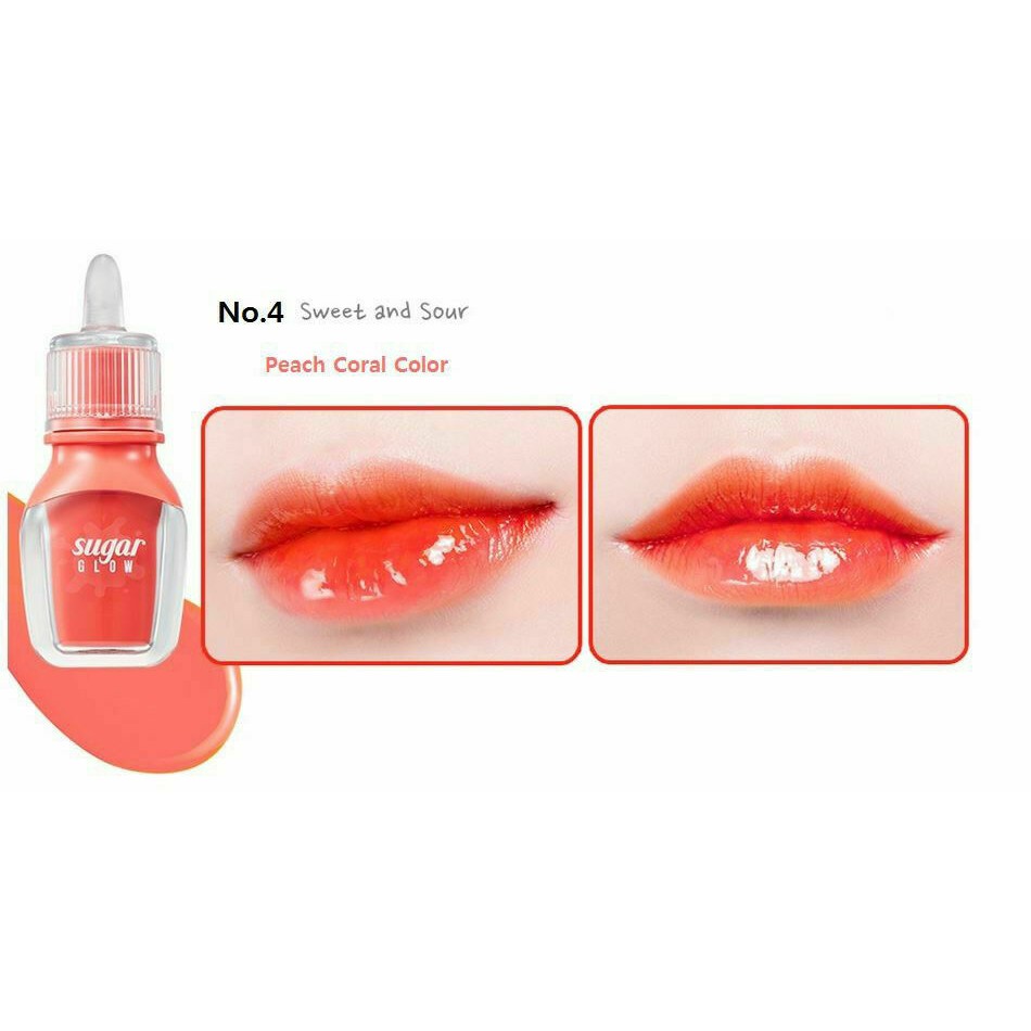 [Hàng mới về] Son Tint Peripera Sugar Glow Tint Phong Cách Ngọt Ngào Xinh Xắn