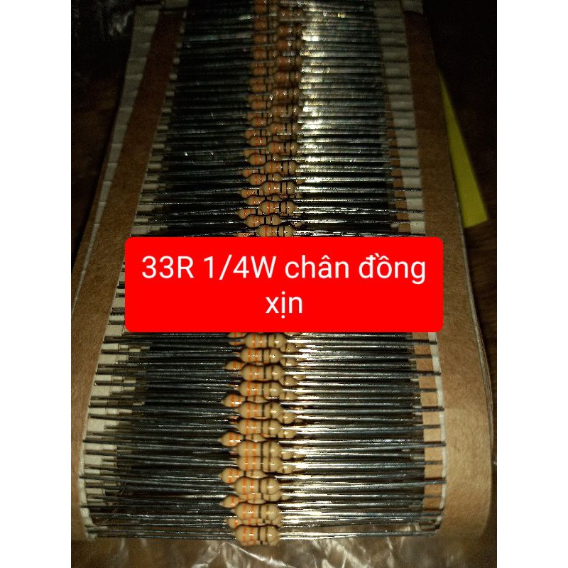 50 điện trở 33R 33ohm 1/4W xịn