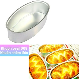 Khuôn oval nhôm đúc D08 /Khuôn làm bánh mì hoa cúc
