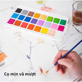 Màu nước vẽ dạng nén Deli - 12 màu/18 màu/24 màu - 73868 / 73869 / 73870 - Art và Đời Sống
