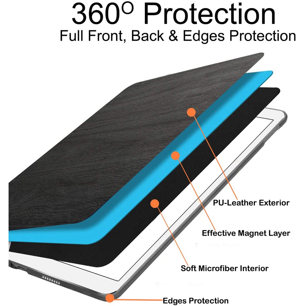 Bao da vân gỗ cao cấp dành cho Ipad Air/ Air 2 | BigBuy360 - bigbuy360.vn