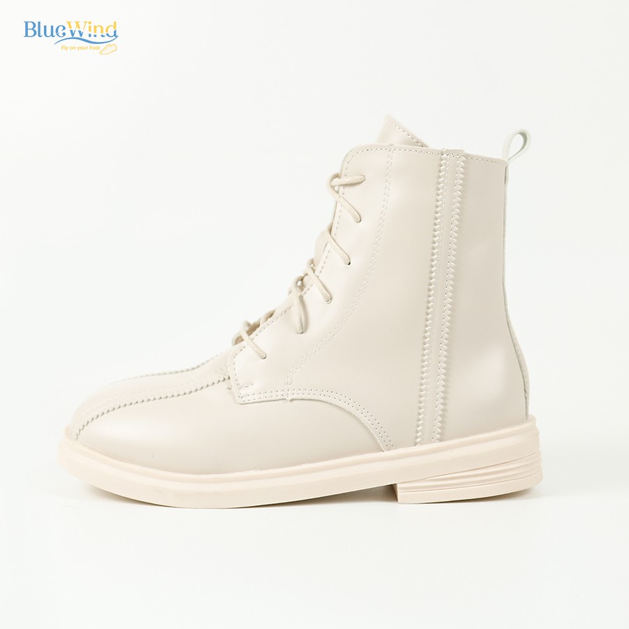 Boots Nữ Hack Chân Chất Liệu Da Siêu Mềm Kiểu Dáng Hàn Quốc BLUEWIND 68717