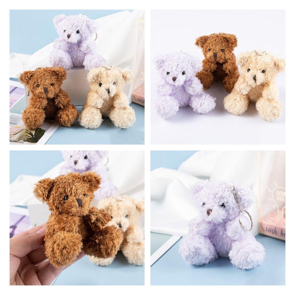 Móc Khóa Gấu Bông Teddy DIY Dễ Thương