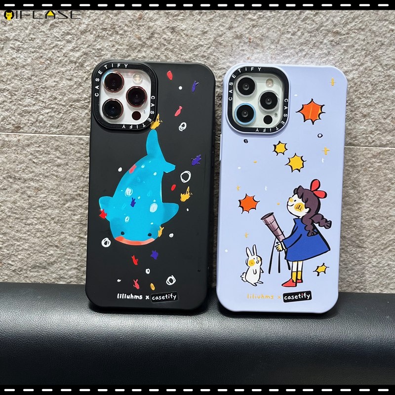 Ốp Điện Thoại Silicon Mềm Phối Lông Hình Thỏ / Cá Voi Cho iPhone 13 12 11 Pro Max XS Max XR X 7 8 Plus