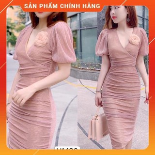 đầm body thiết kế V 1490 ảnh thật tại shop
