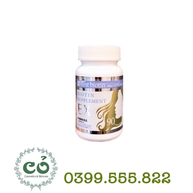 VIÊN UỐNG KÍCH THÍCH MỌC TÓC BEST BIOTIN SUPPLEMENT EX  90 viên Nhật Bản