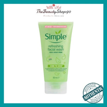 Sữa Rửa Mặt Simple Kind To Skin Refreshing Facial Wash Gel 150ml