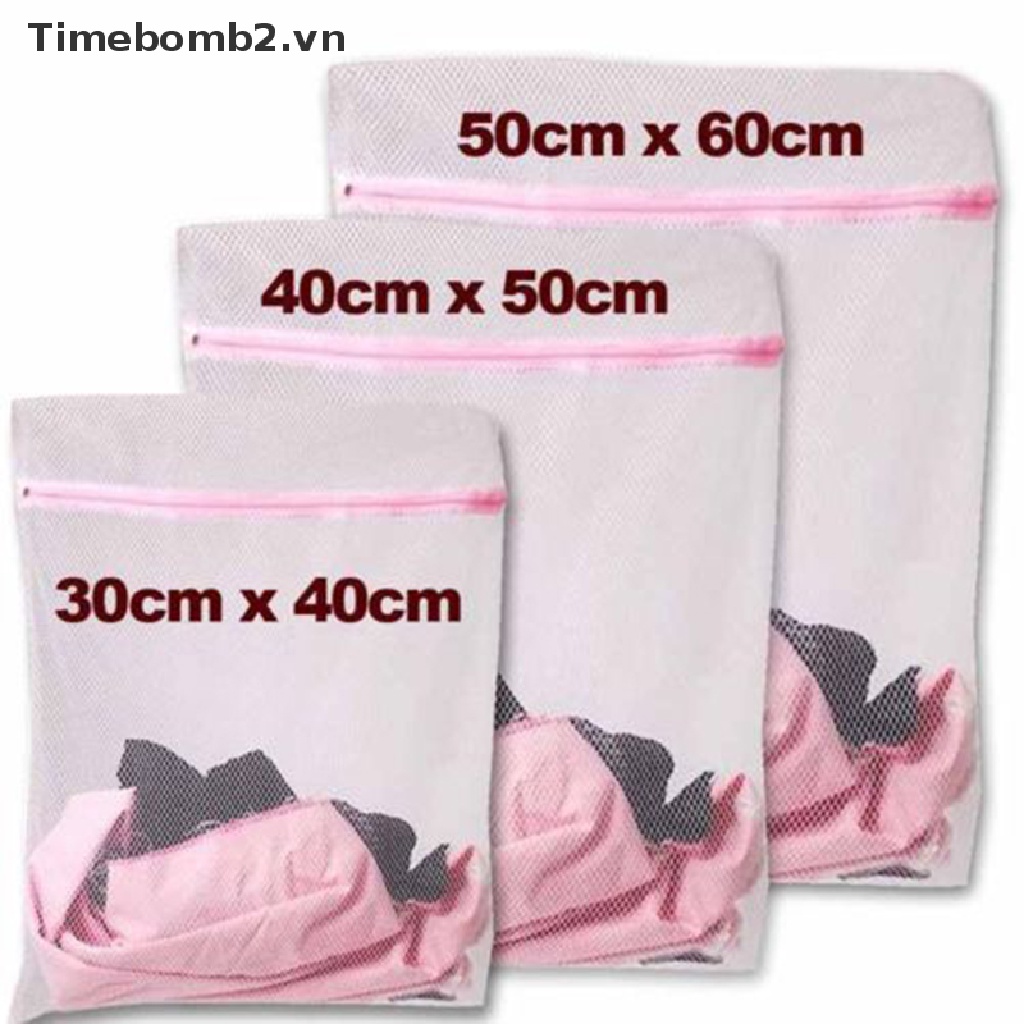 Túi lưới giặt nylon mới Túi giặt tiết kiệm đồ lót Túi lưới du lịch~