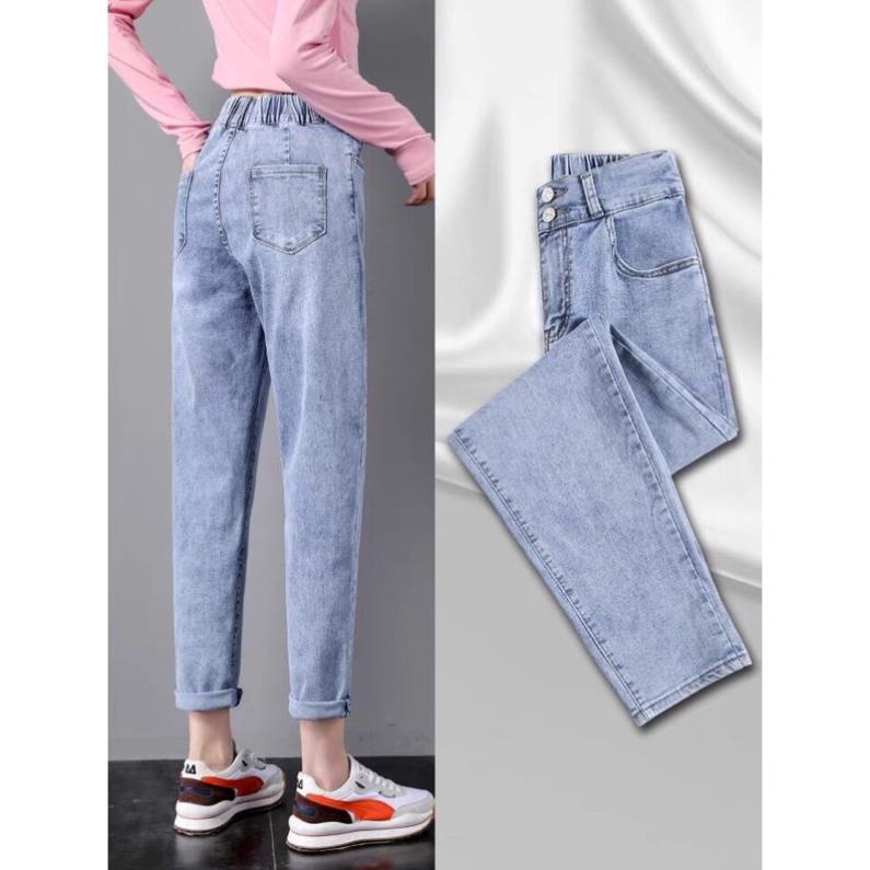 Quần bò baggy nữ quần jean baggy nữ quần jeans nữ cạp cao 3 size S M L hót 2021 | BigBuy360 - bigbuy360.vn