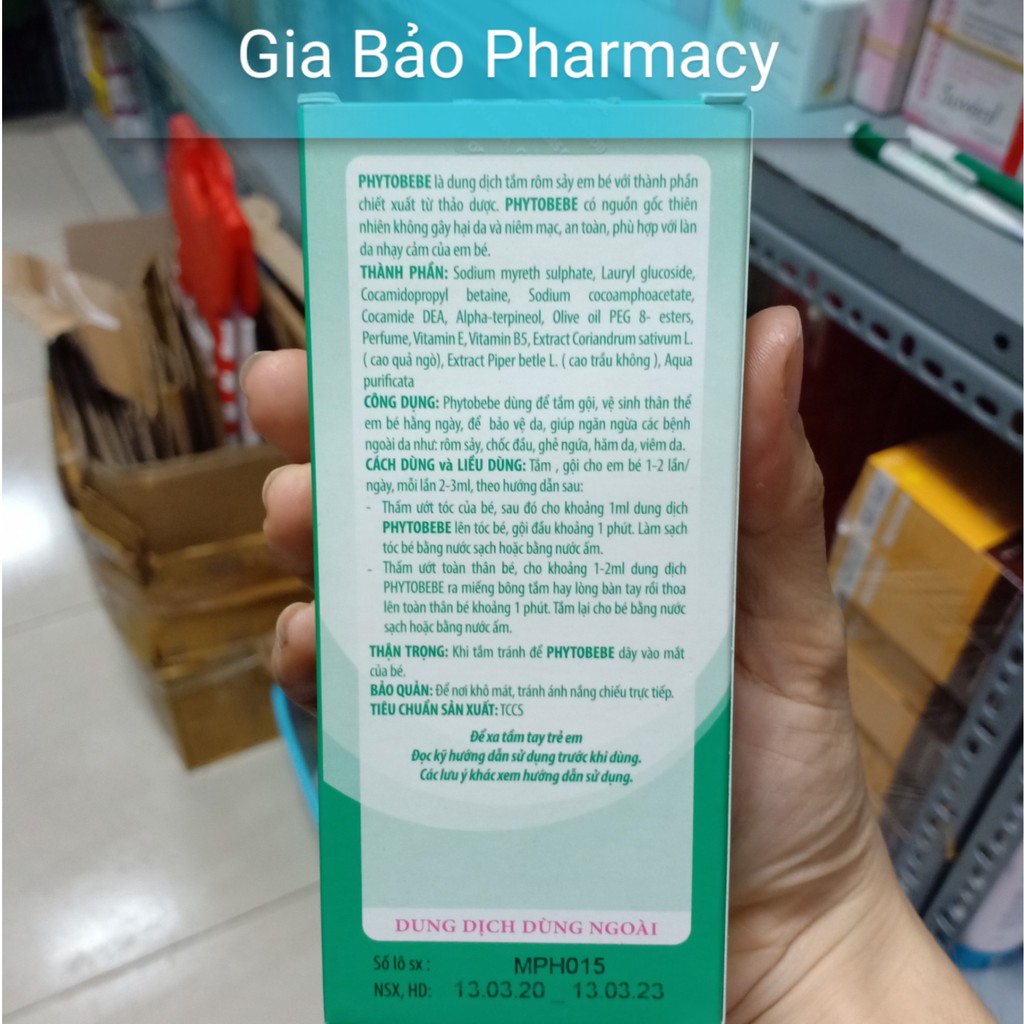 PHYTOBEBE 100ml chăm sóc cơ thể bé yêu mỗi ngày