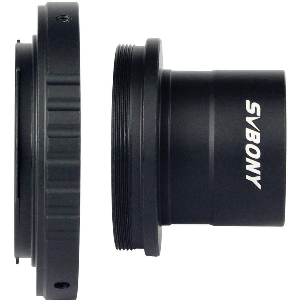 Ngàm T SVBONY 1.25 inches và vòng chuyển đổi T bằng kim loại phù hợp cho ống kính Nikon tiêu chuẩn và kính thiên văn
