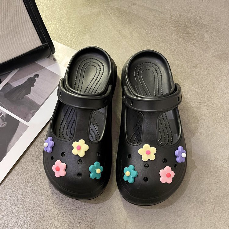Sục Khoét Dép Cross Sandal Đế Dày Siêu Nhẹ - Tặng kèm sticker