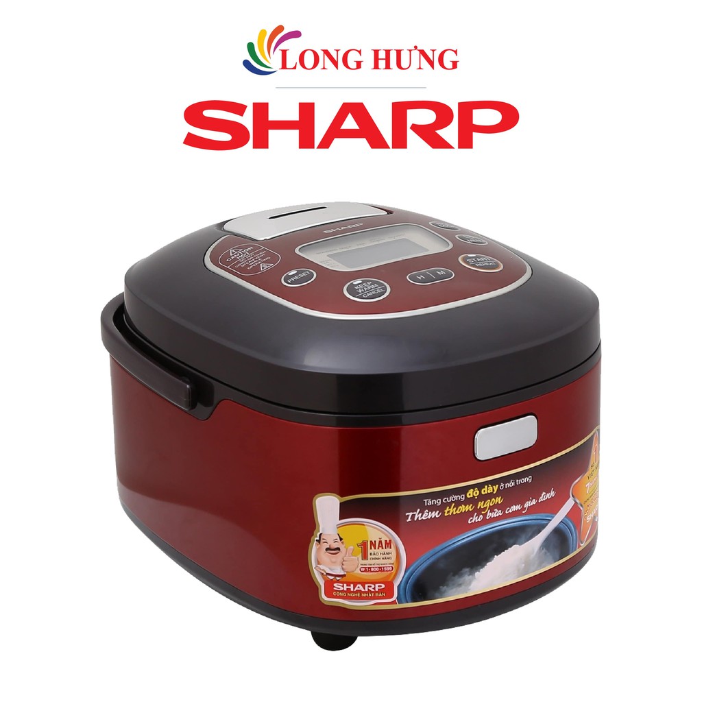 [Mã ELHADEV giảm 4% đơn 300K] Nồi cơm điện tử Sharp 1.8 lít KS-TH18 - Hàng chính hãng