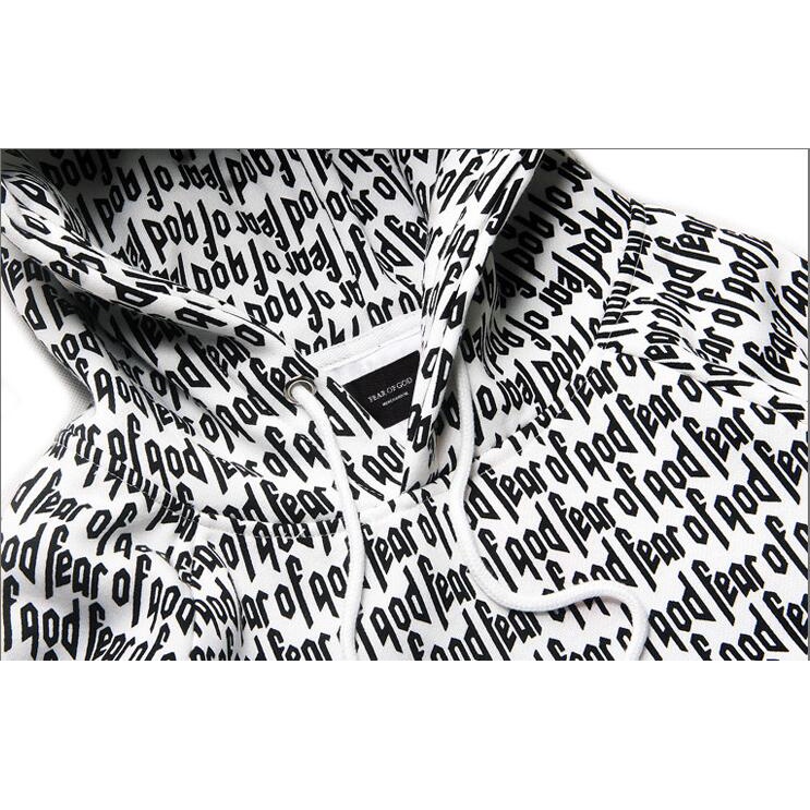 Áo hoodie Lót Nhung In Chữ Fear of God FOG Essentials Thời Trang Thường Ngày Mới Unisex