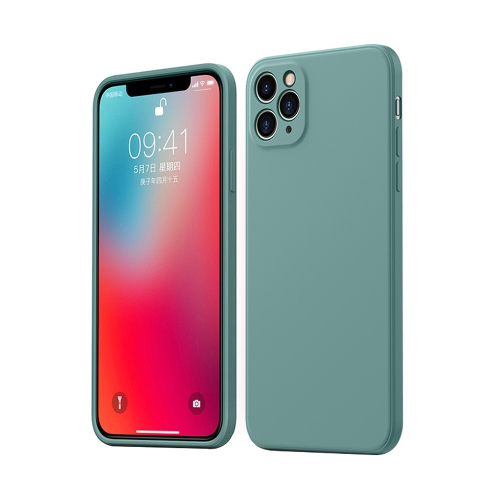 Ốp điện thoại silicone lỏng mềm sang trọng cho iPhone 11 Pro XS Max X S XR SE2 7 8 Plus SE 2020