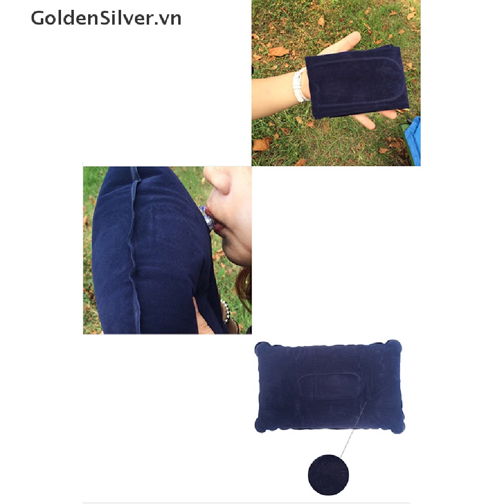Gối Bơm Hơi Siêu Nhẹ Tiện Dụng Mang Theo Du Lịch / Cắm Trại