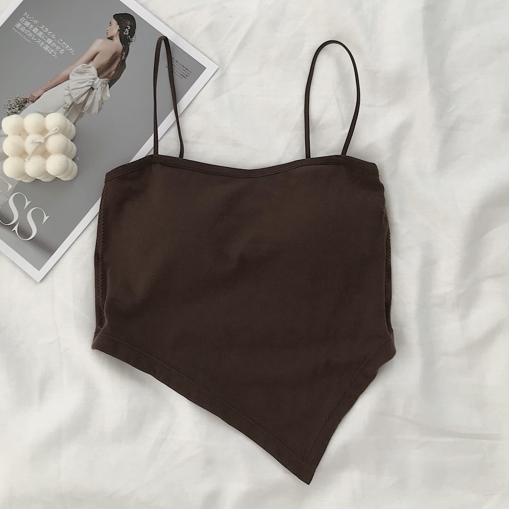 Áo Bra Nữ 2 Dây JEM CLOSET Chất Vải Thun Co Giãn Dáng Yếm Mix Đồ Siêu Sexy TETHER 10338