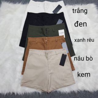 Quần short kaki lật lai