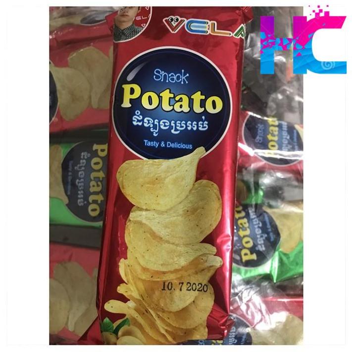 Khoai tây chiên Potato đóng túi ăn siêu ngon.