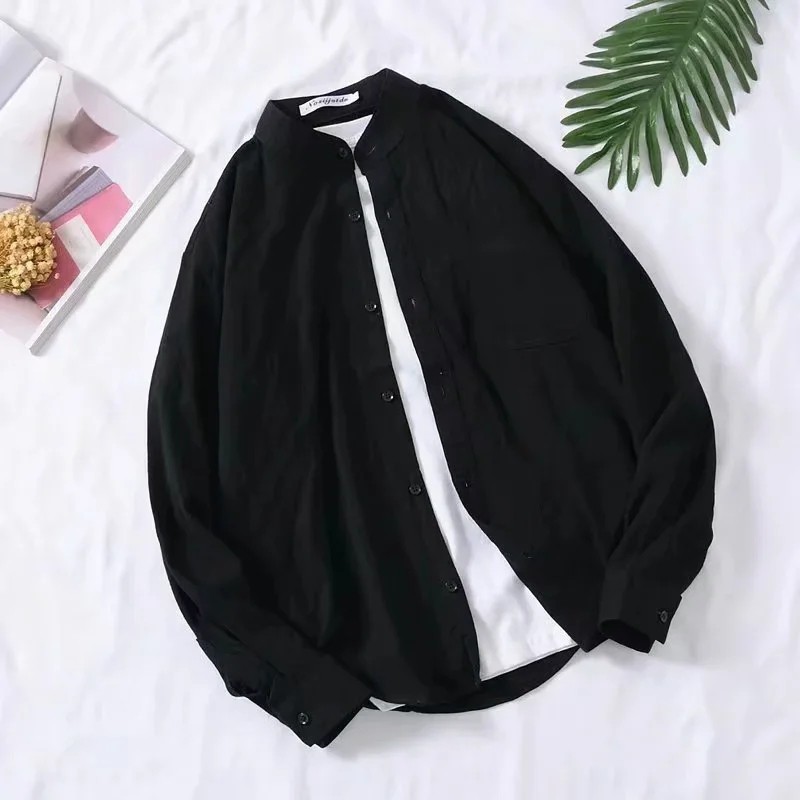 Áo Sơ Mi Dài Tay Thời Trang Hàn Quốc Cho Nam Và Nữ Size M-3Xl | BigBuy360 - bigbuy360.vn