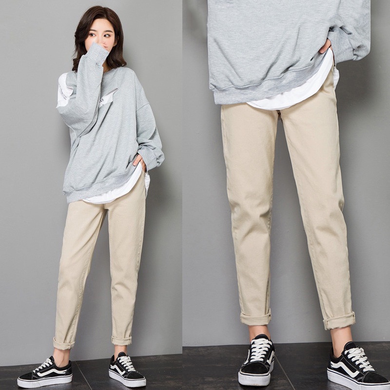 Quần Baggy KAKI Unisex Nam Nữ Vải Nhập Hàn Cao Cấp, Baggy kaki nam nữ nhiều màu | BigBuy360 - bigbuy360.vn