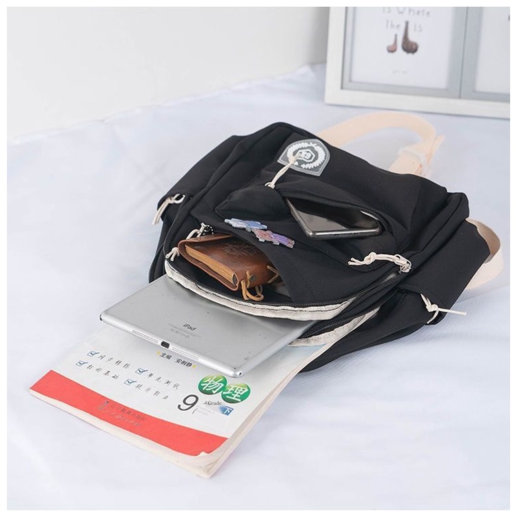 Ba Lô Nylon Siêu Nhẹ Nhỏ Chống Thấm Nước Phong Cách Nhật Bản Cho Nữ