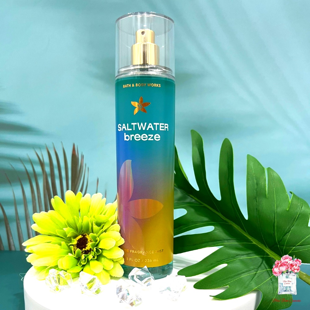 Xịt Thơm Toàn Thân Bath & Body Works Saltwater Breeze Hương Thanh Mát Sảng Khoái Khử Mùi Cơ Thể 236ml