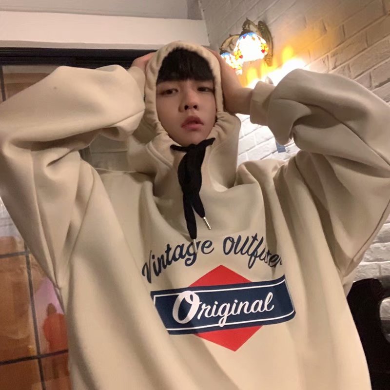 Áo hoodie dáng rộng in chữ phong cách trẻ trung cho giới trẻ | BigBuy360 - bigbuy360.vn