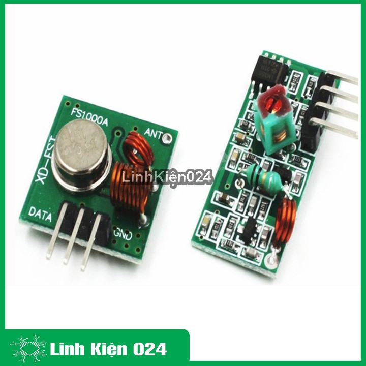 Module Thu Phát RF 433 (gồm 1 bộ thu và 1 bộ phát RF)