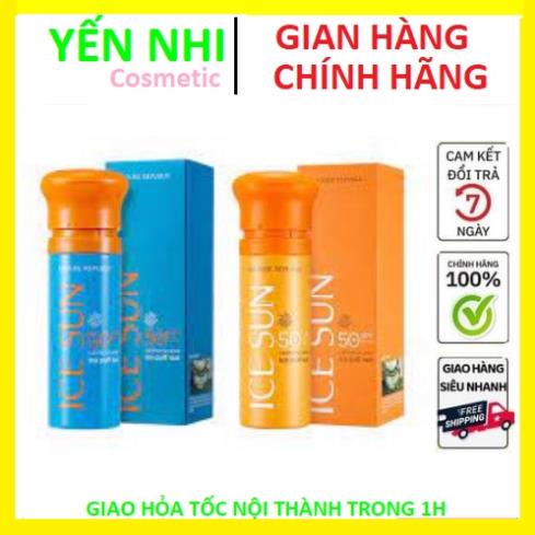Kem Chống Nắng Ice Sun Mát Lạnh NATURE REPUBLIC California Aloe SPF50+ PA+++Ice Puff Sun 100ml mẫu mới