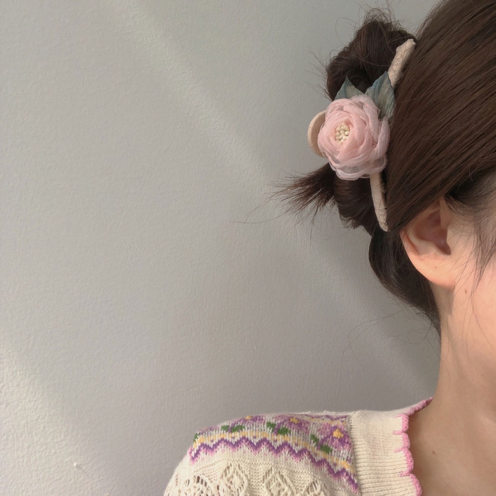 Kẹp Tóc Hoa Trà Thanh Lịch Cho Nữ